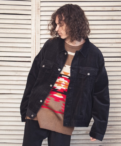 THE HITSS（ヒッツ）の「【THE HITSS】太コール ショート丈 Gジャン［セットアップ対応］（ブルゾン・メンズ・カーキ/ブラック/ブラウン・M/L）」の20枚目の写真