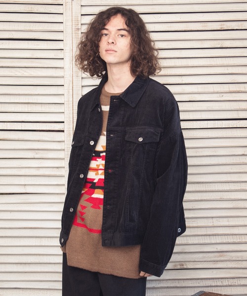 THE HITSS（ヒッツ）の「【THE HITSS】太コール ショート丈 Gジャン［セットアップ対応］（ブルゾン・メンズ・カーキ/ブラック/ブラウン・M/L）」の19枚目の写真