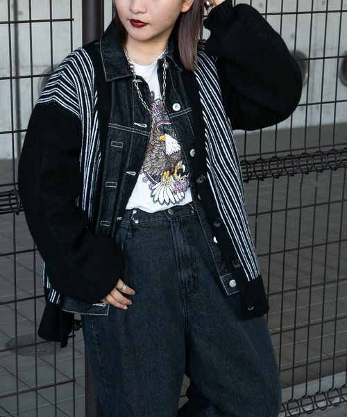 kutir（クティール）の「柄アソートカーディガン（カーディガン/ボレロ・レディース・ブラック/ブラウン/グレー/オフホワイト/グリーン/ライトグリーン/ボルドー・FREE）」の20枚目の写真