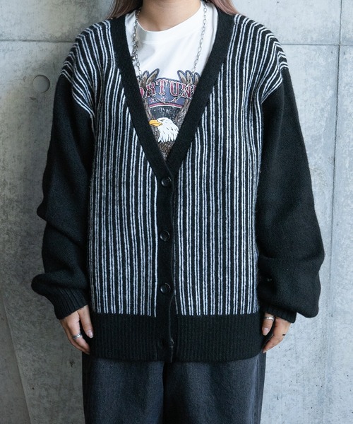 kutir（クティール）の「柄アソートカーディガン（カーディガン/ボレロ・レディース・ブラック/ブラウン/グレー/オフホワイト/グリーン/ライトグリーン/ボルドー・FREE）」の8枚目の写真