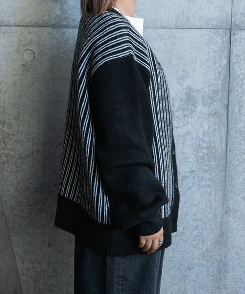 kutir（クティール）の「柄アソートカーディガン（カーディガン/ボレロ・レディース・ブラック/ブラウン/グレー/オフホワイト/グリーン/ライトグリーン/ボルドー・FREE）」の9枚目の写真