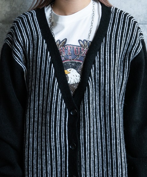 kutir（クティール）の「柄アソートカーディガン（カーディガン/ボレロ・レディース・ブラック/ブラウン/グレー/オフホワイト/グリーン/ライトグリーン/ボルドー・FREE）」の10枚目の写真