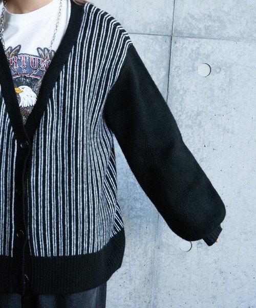 kutir（クティール）の「柄アソートカーディガン（カーディガン/ボレロ・レディース・ブラック/ブラウン/グレー/オフホワイト/グリーン/ライトグリーン/ボルドー・FREE）」の11枚目の写真