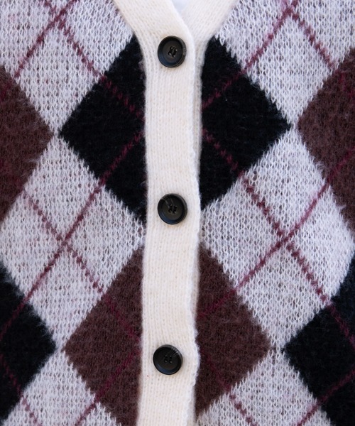 kutir（クティール）の「柄アソートカーディガン（カーディガン/ボレロ・レディース・ブラック/ブラウン/グレー/オフホワイト/グリーン/ライトグリーン/ボルドー・FREE）」の19枚目の写真