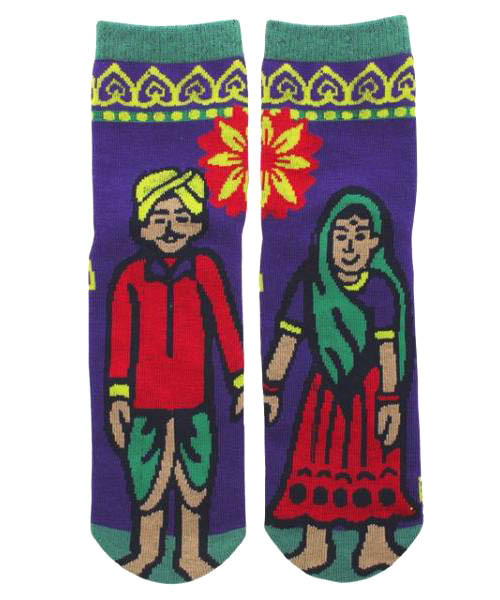 チャイハネ（チャイハネ）の「【チャイハネ】キャラミドルソックス23～25cm（ソックス/靴下・レディース・レッド/ブルー/イエロー/パープル/ボルドー/オリーブ/ブラック/ホワイト/タイガーカモ/カラフル/レインボー/その他1/その他15/その他4/レッド系その他/オレンジ/その他2/その他3・FREE）」の5枚目の写真