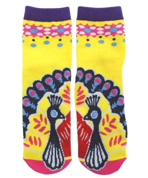 チャイハネ（チャイハネ）の「【チャイハネ】キャラミドルソックス23～25cm（ソックス/靴下・レディース・レッド/ブルー/イエロー/パープル/ボルドー/オリーブ/ブラック/ホワイト/タイガーカモ/カラフル/レインボー/その他1/その他15/その他4/レッド系その他/オレンジ/その他2/その他3・FREE）」の6枚目の写真