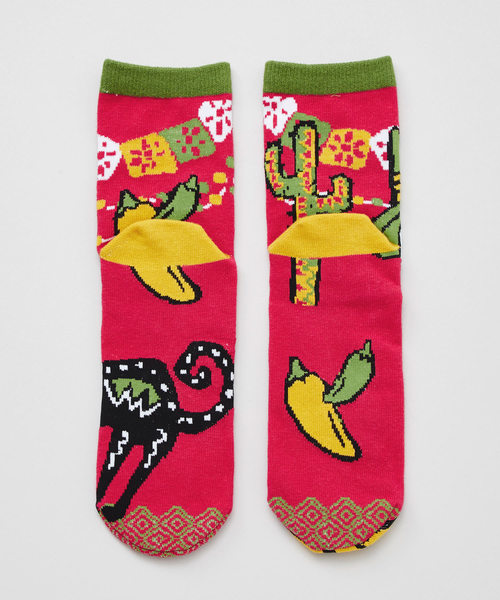 チャイハネ（チャイハネ）の「【チャイハネ】キャラミドルソックス23～25cm（ソックス/靴下・レディース・レッド/ブルー/イエロー/パープル/ボルドー/オリーブ/ブラック/ホワイト/タイガーカモ/カラフル/レインボー/その他1/その他15/その他4/レッド系その他/オレンジ/その他2/その他3・FREE）」の22枚目の写真