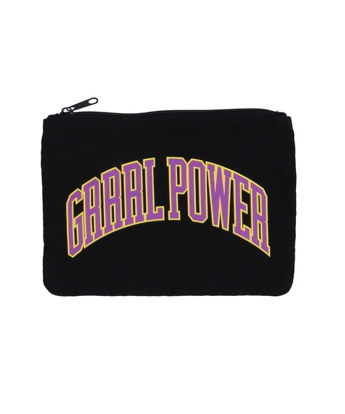 X-girl(エックスガール)の「CANVAS POUCH 2P SET(ポーチ・レディース・ホワイト/ブラック・ONE SIZE)」の6枚目の写真