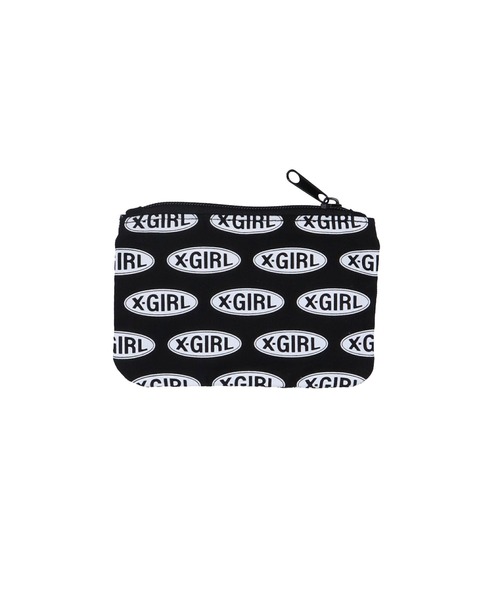 X-girl(エックスガール)の「CANVAS POUCH 2P SET(ポーチ・レディース・ホワイト/ブラック・ONE SIZE)」の9枚目の写真