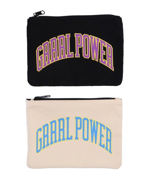 X-girl(エックスガール)の「CANVAS POUCH 2P SET(ポーチ・レディース・ホワイト/ブラック・ONE SIZE)」の11枚目の写真