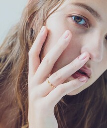 ete（エテ）の「○K10YGレイヤード ウォーターマーク リング（リング