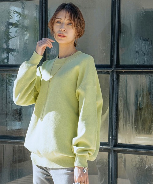 セール カラーニットクルーネックプルオーバー ニット セーター Bayflow ベイフロー のファッション通販 Zozotown