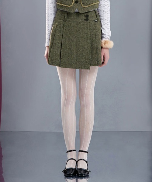 セール A Gem 9 Kom Kirsh キルシー おしゃれキャット Aristocats Skirt おしゃれキャット プリーツラップ スカート スカート Kirsh キルシー のファッション通販 Zozotown