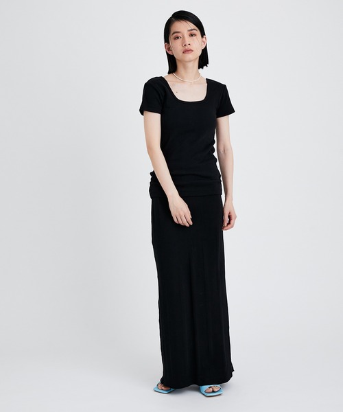 MILLER（ミラー）の「【Miller for ADAM ET ROPE'】別注Cup付Half Sleeve Tee（Tシャツ/カットソー・レディース・オレンジ/ブラック/グリーン・FREE）」の4枚目の写真