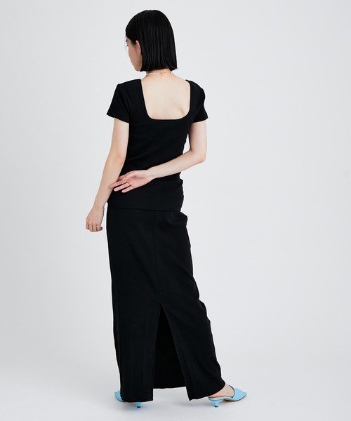 MILLER（ミラー）の「【Miller for ADAM ET ROPE'】別注Cup付Half Sleeve Tee（Tシャツ/カットソー・レディース・オレンジ/ブラック/グリーン・FREE）」の5枚目の写真