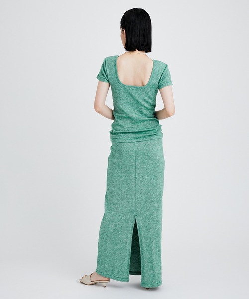 MILLER（ミラー）の「【Miller for ADAM ET ROPE'】別注Cup付Half Sleeve Tee（Tシャツ/カットソー・レディース・オレンジ/ブラック/グリーン・FREE）」の9枚目の写真