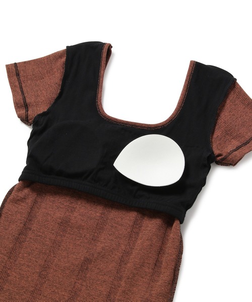 MILLER（ミラー）の「【Miller for ADAM ET ROPE'】別注Cup付Half Sleeve Tee（Tシャツ/カットソー・レディース・オレンジ/ブラック/グリーン・FREE）」の13枚目の写真