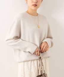 NOLLEY’S | ラクーン混クルーネックプルオーバーニット(ニット/セーター)