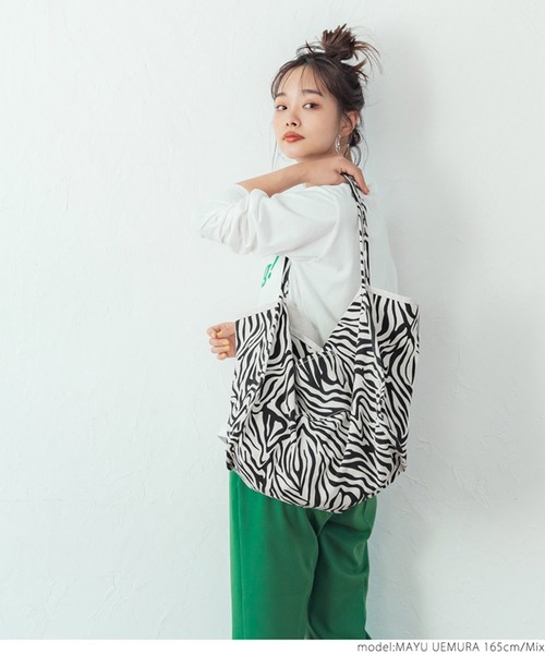 セール】ゼブラキャンバストートバッグ（トートバッグ）｜coca（coca