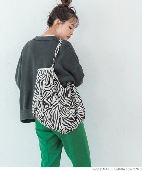 coca(coca)(コカ)の「ゼブラキャンバストートバッグ(トートバッグ・レディース・ゼブラ・ONE SIZE)」の8枚目の写真