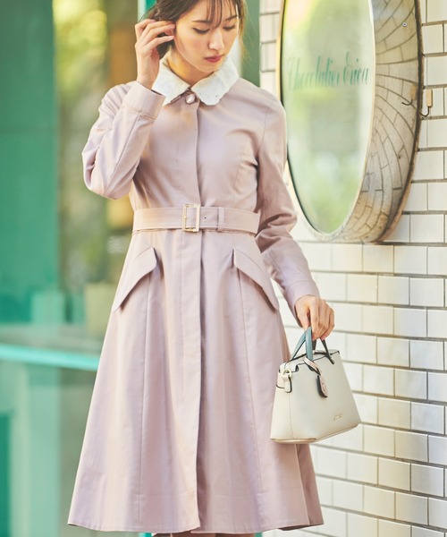 LAISSE PASSE（レッセパッセ）の「レディステンカラーコート（ステンカラーコート・レディース・ピンクベージュ/ベージュ・SMALL/MEDIUM）」の5枚目の写真