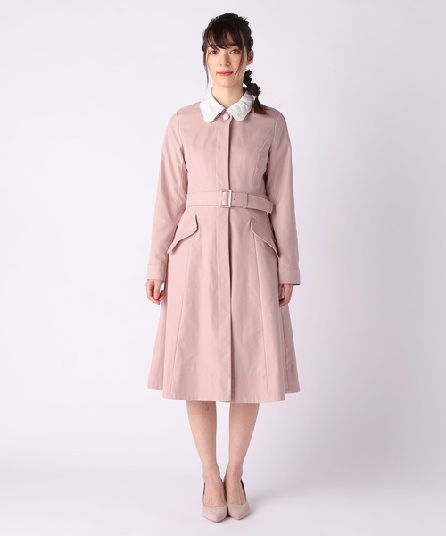 LAISSE PASSE（レッセパッセ）の「レディステンカラーコート（ステンカラーコート・レディース・ピンクベージュ/ベージュ・SMALL/MEDIUM）」の6枚目の写真