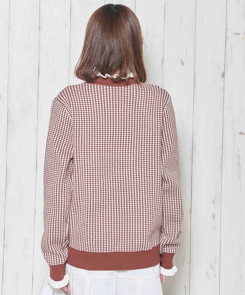 Clice de Paris(クリシェドゥパリス)の「K/ツートンフリルニット(ニット/セーター・レディース・ブラック/レッド・ONESIZE)」の17枚目の写真