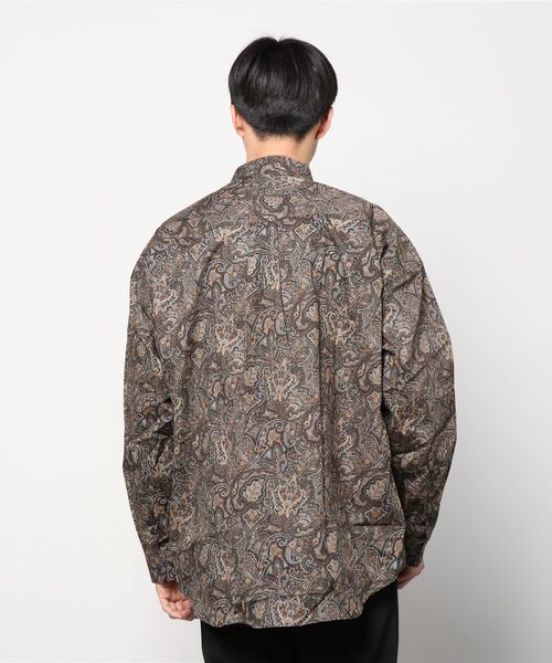 WESTSEA(ウエストシー)の「日本製 アメトラ ペイズリー柄 /フラワー柄ルーズシャツ(シャツ/ブラウス・メンズ・ブラック/ダークグリーン/ブルー/ブラック系その他/ブラック系その他2/ブルーグレー/ネイビー/チャコール・M/L)」の12枚目の写真
