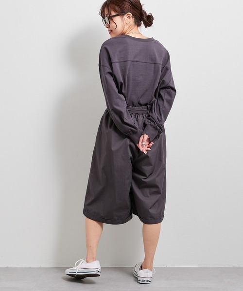 CIAOPANIC TYPY（チャオパニックティピー）の「USAコットンカレッジプリントスリットTEE（Tシャツ/カットソー・レディース・ホワイト/チャコールグレー/グレー系その他/ブルー・ONE SIZE）」の21枚目の写真