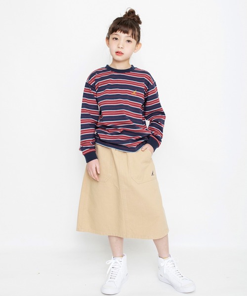 NAUTICA(ノーティカ)の「【NAUTICA/ノーティカ】飾りベルト付きスカート(スカート・キッズ・ベージュ/ネイビー・150/140/130/120)」の11枚目の写真