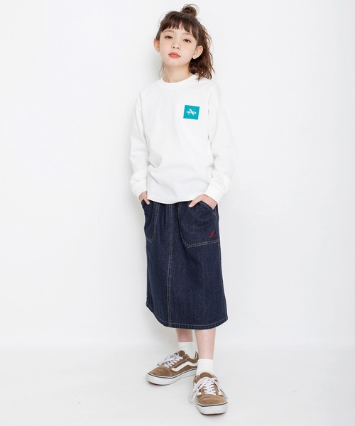 NAUTICA(ノーティカ)の「【NAUTICA/ノーティカ】飾りベルト付きスカート(スカート・キッズ・ベージュ/ネイビー・150/140/130/120)」の22枚目の写真