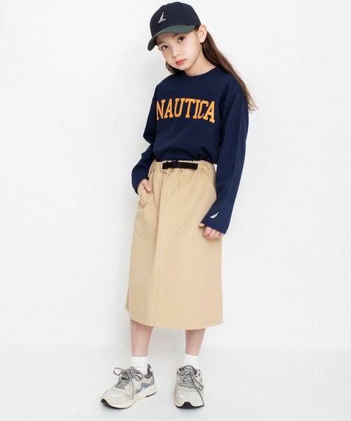 NAUTICA(ノーティカ)の「【NAUTICA/ノーティカ】飾りベルト付きスカート(スカート・キッズ・ベージュ/ネイビー・150/140/130/120)」の5枚目の写真