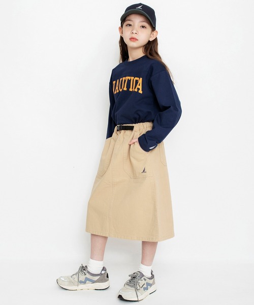 NAUTICA(ノーティカ)の「【NAUTICA/ノーティカ】飾りベルト付きスカート(スカート・キッズ・ベージュ/ネイビー・150/140/130/120)」の6枚目の写真