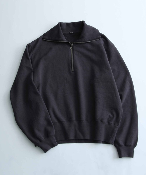 アダムエロペ　スウェット　ハーフジップ　完売品 WEB限定(一部店舗展開あり)】ハーフZIPスウェットワンピース