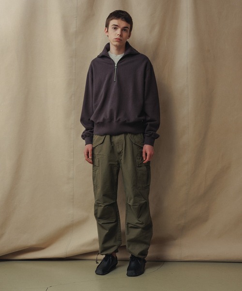 アダムエロペ　スウェット　ハーフジップ　完売品 SALON adam et rope'｜【WEB限定】ビンテージライクハーフジップ