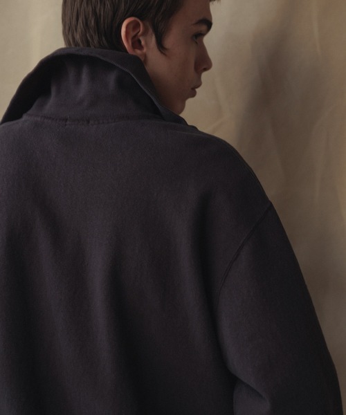 セール】【WILD LIFE TAILOR】反毛裏毛 ハーフジップ スウェット セール】【WILD LIFE TAILOR】反毛裏毛 ハーフジップ スウェット