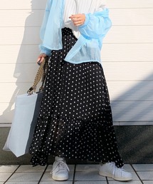 Q | ドットティアードスカート(スカート)