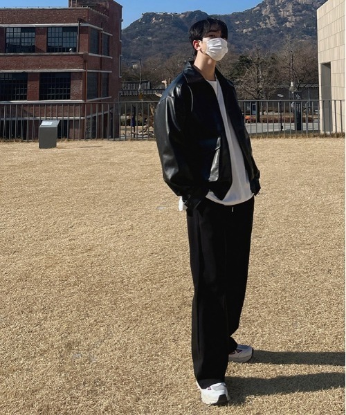 ASCLO(エジュクロ)の「ASCLO Over Fake Leather Jacket(ブルゾン・メンズ・ブラック・FREE)」の15枚目の写真