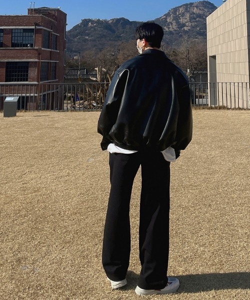 ASCLO(エジュクロ)の「ASCLO Over Fake Leather Jacket(ブルゾン・メンズ・ブラック・FREE)」の16枚目の写真