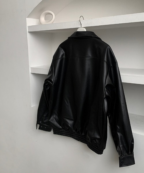ASCLO(エジュクロ)の「ASCLO Over Fake Leather Jacket(ブルゾン・メンズ・ブラック・FREE)」の18枚目の写真