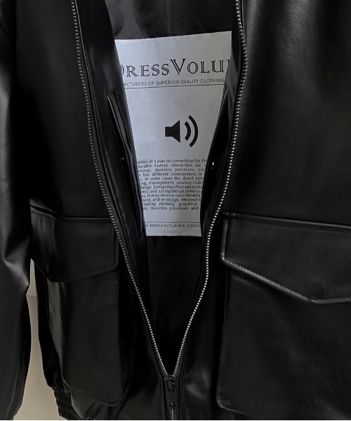 ASCLO(エジュクロ)の「ASCLO Over Fake Leather Jacket(ブルゾン・メンズ・ブラック・FREE)」の20枚目の写真