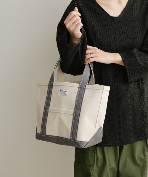 ORCIVAL（オーシバル）の「ORCIVAL　キャンバストートバッグ（トートバッグ・レディース・グレー系その他/ブラウン系その他/ベージュ系その他/パープル系その他・ONE）」の2枚目の写真