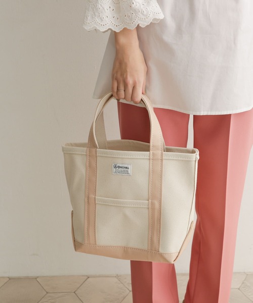 ORCIVAL（オーシバル）の「ORCIVAL　キャンバストートバッグ（トートバッグ・レディース・グレー系その他/ブラウン系その他/ベージュ系その他/パープル系その他・ONE）」の3枚目の写真