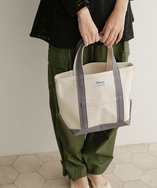 ORCIVAL（オーシバル）の「ORCIVAL　キャンバストートバッグ（トートバッグ・レディース・グレー系その他/ブラウン系その他/ベージュ系その他/パープル系その他・ONE）」の7枚目の写真