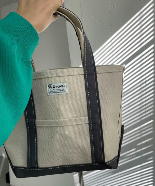 ORCIVAL（オーシバル）の「ORCIVAL　キャンバストートバッグ（トートバッグ・レディース・グレー系その他/ブラウン系その他/ベージュ系その他/パープル系その他・ONE）」の8枚目の写真