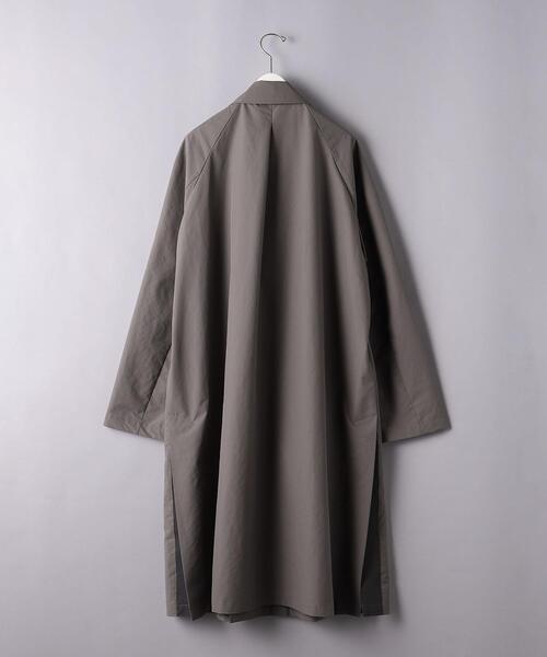 EN ROUTE（アンルート）＞ ポリエステル タフタ サイドスリット コート