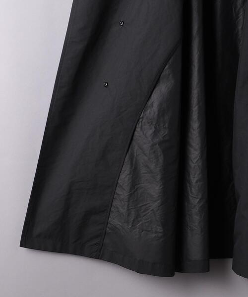 EN ROUTE（アンルート）＞ ポリエステル タフタ サイドスリット コート