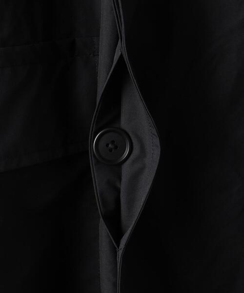 EN ROUTE（アンルート）＞ ポリエステル タフタ サイドスリット コート