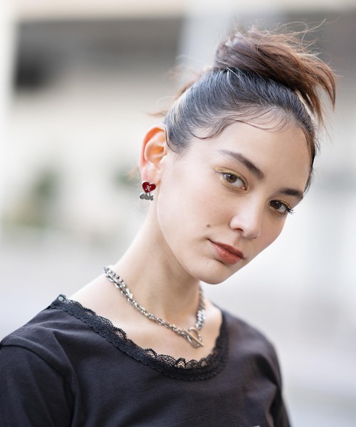 X-girl(エックスガール)の「CHAIN MIX NECKLACE(ネックレス・レディース・シルバー/ゴールド・ONE SIZE)」の7枚目の写真