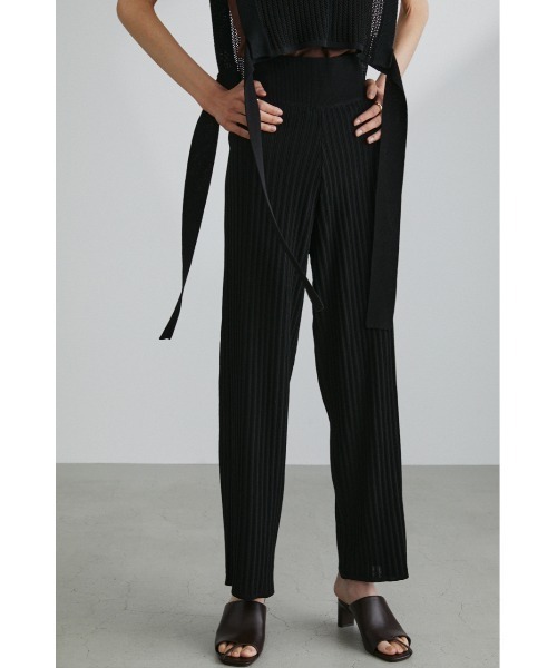 STYLEMIXER(スタイルミキサー)の「クロシェドライニットパンツ(その他パンツ・レディース・ライトベージュ/ライトグリーン/ブラック・MEDIUM/SMALL)」の4枚目の写真